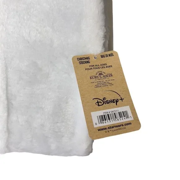 Star Wars Mandalorian baby Yoda Stocking NWT Glittery - Picture 5 of 7